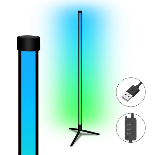 Indoor Home Decor Smart Corner Floor Standing Standard Lamp Lighting Modern Stand Floor Light LED RGB Floor Lamps